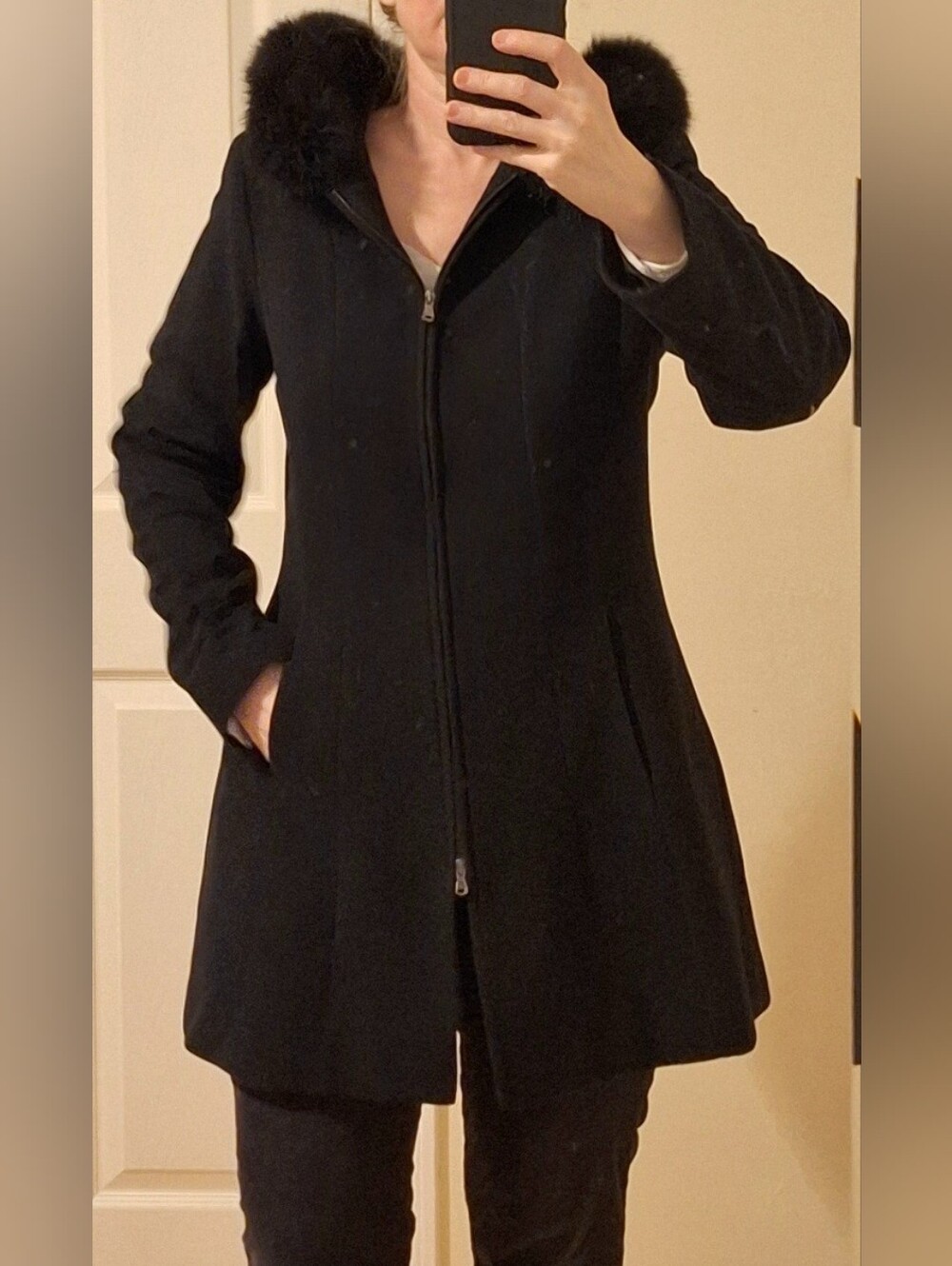 GEORGE SIMONTON | Couture Black Coat